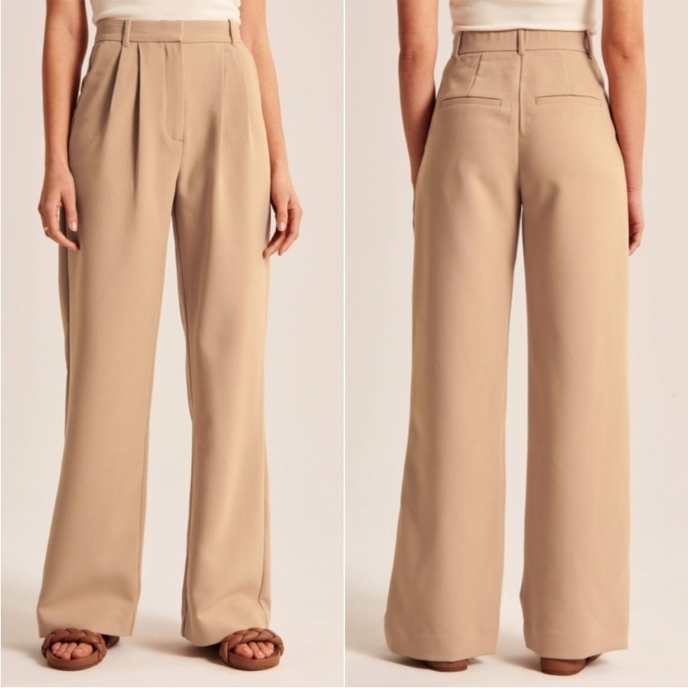 A&F Sloane Tailored Wide Leg Pant